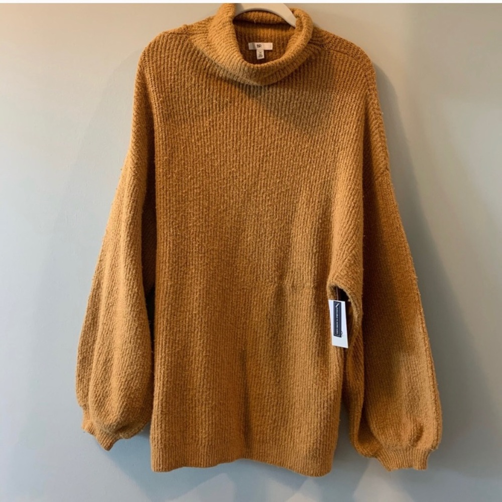 BP NWT Oversized Balloon Sleeve Sweater Mustard M